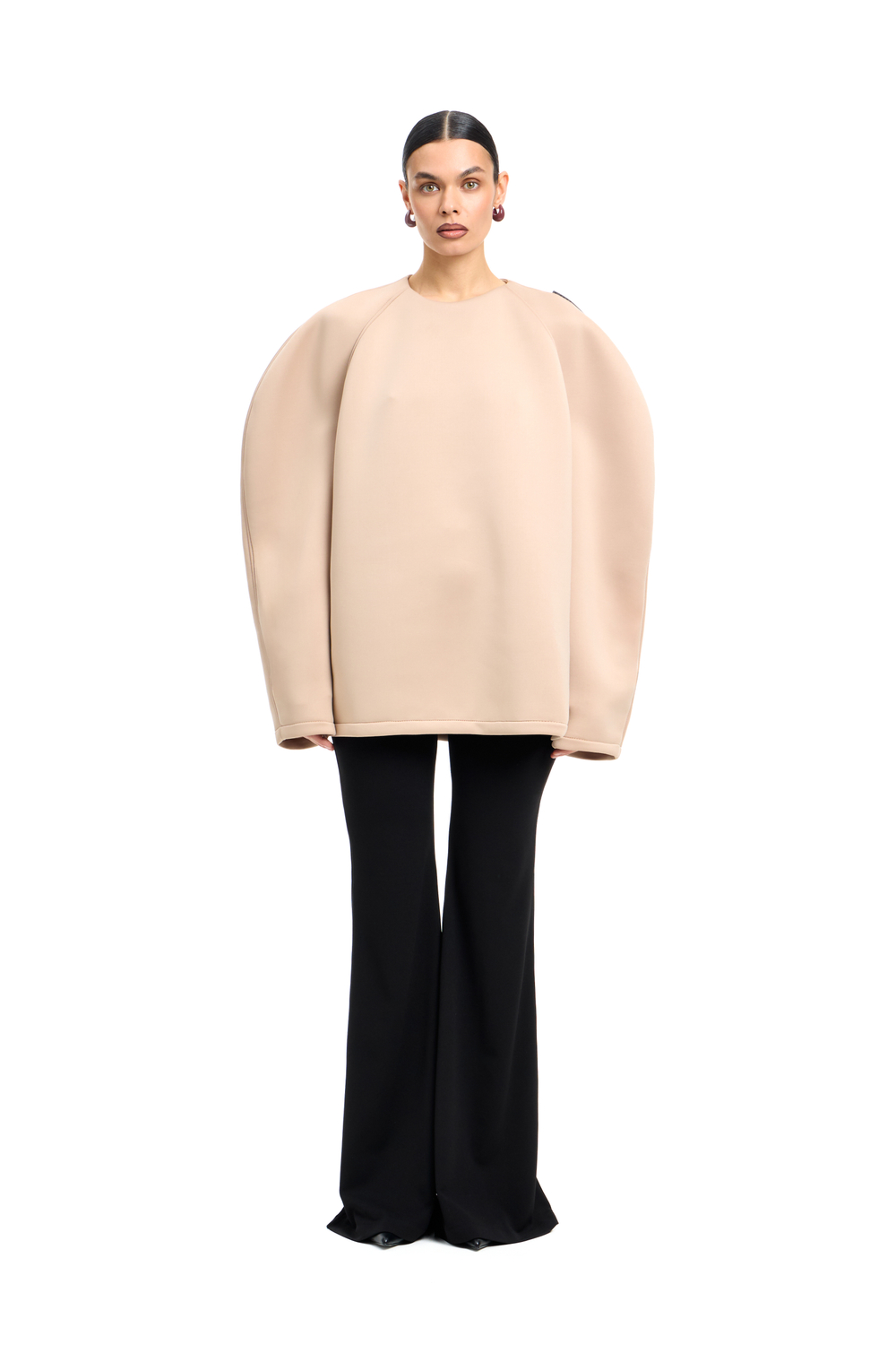 Свитшот с баской Feminism Beige