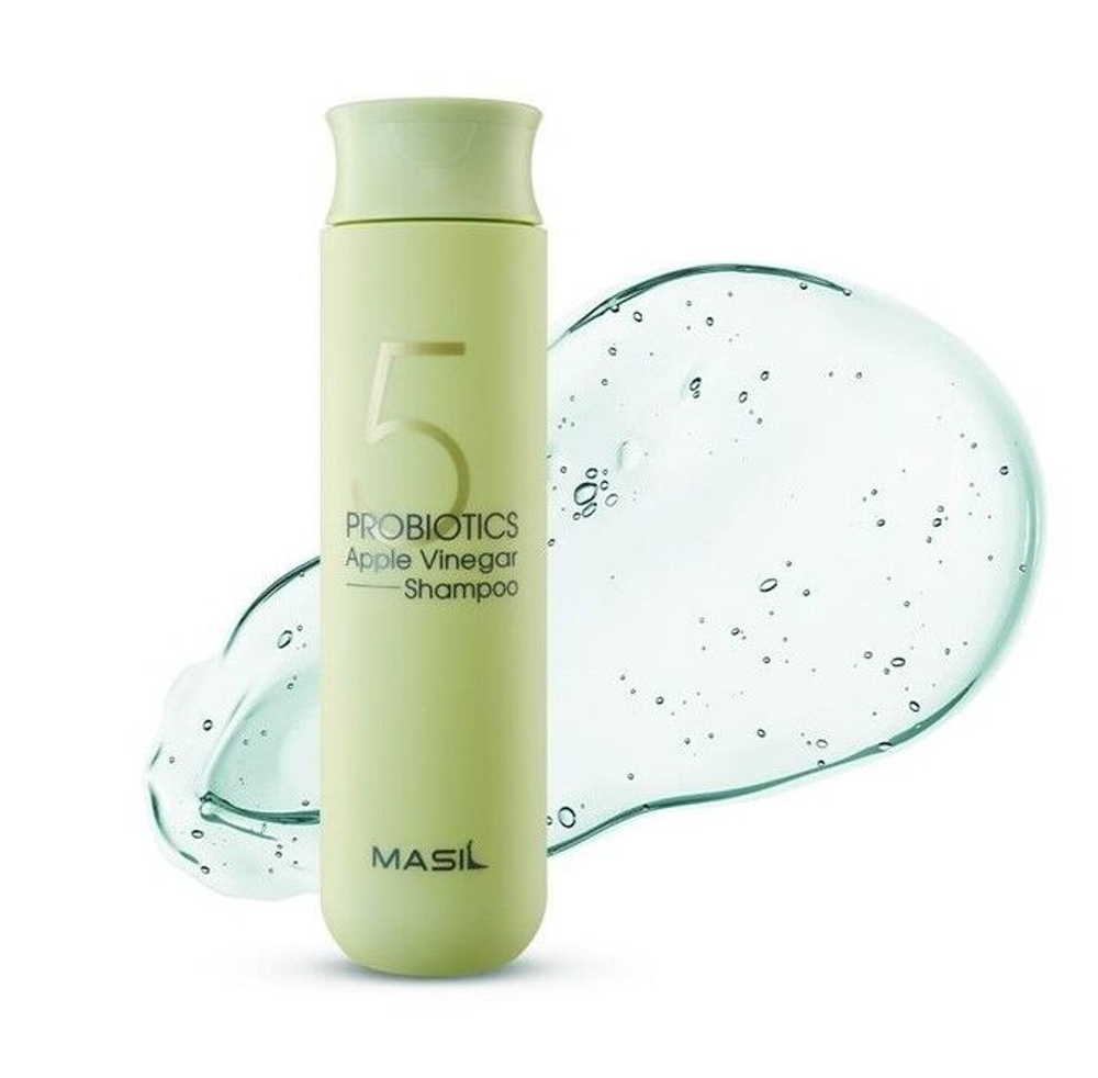 Masil 5 Probiotics Apple Vinergar Shampoo шампунь от перхоти с яблочным уксусом