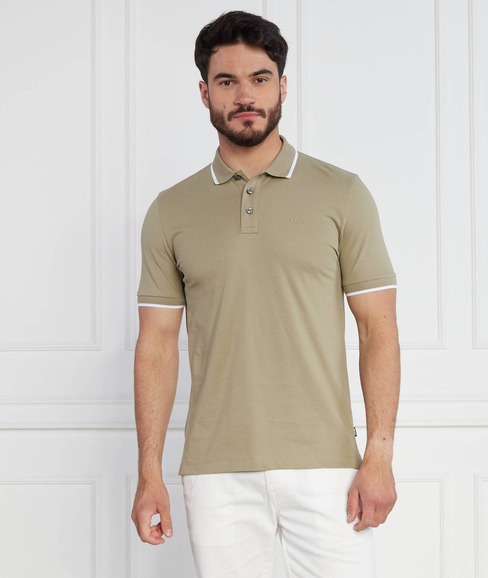 Поло Parlay BOSS BLACK - зеленый(50494697)