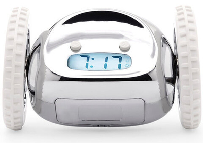 Будильник с сюрпризом clocky металлик