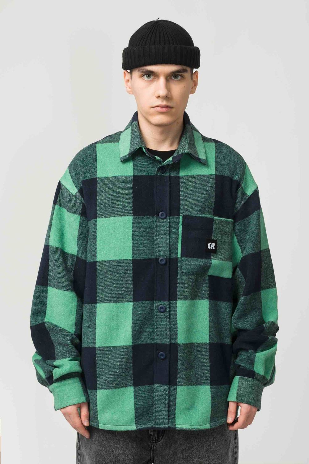 Рубашка Codered Harbor Wide Зеленый Бледный/Нэви