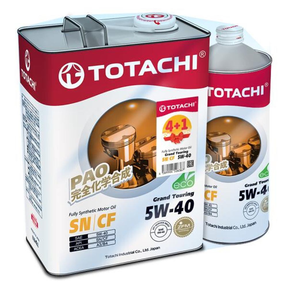 Масло моторное Totachi Grand Touring   5W40  4+1 акция