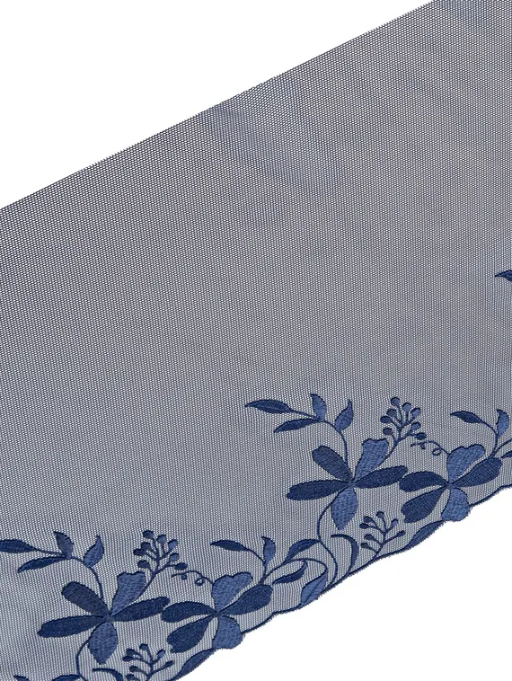 05-113 Вышивка на неэл. сетке 22 см, т.синий (правая)