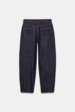 ZARA БРЮКИ BALLOON, СИНИЙ