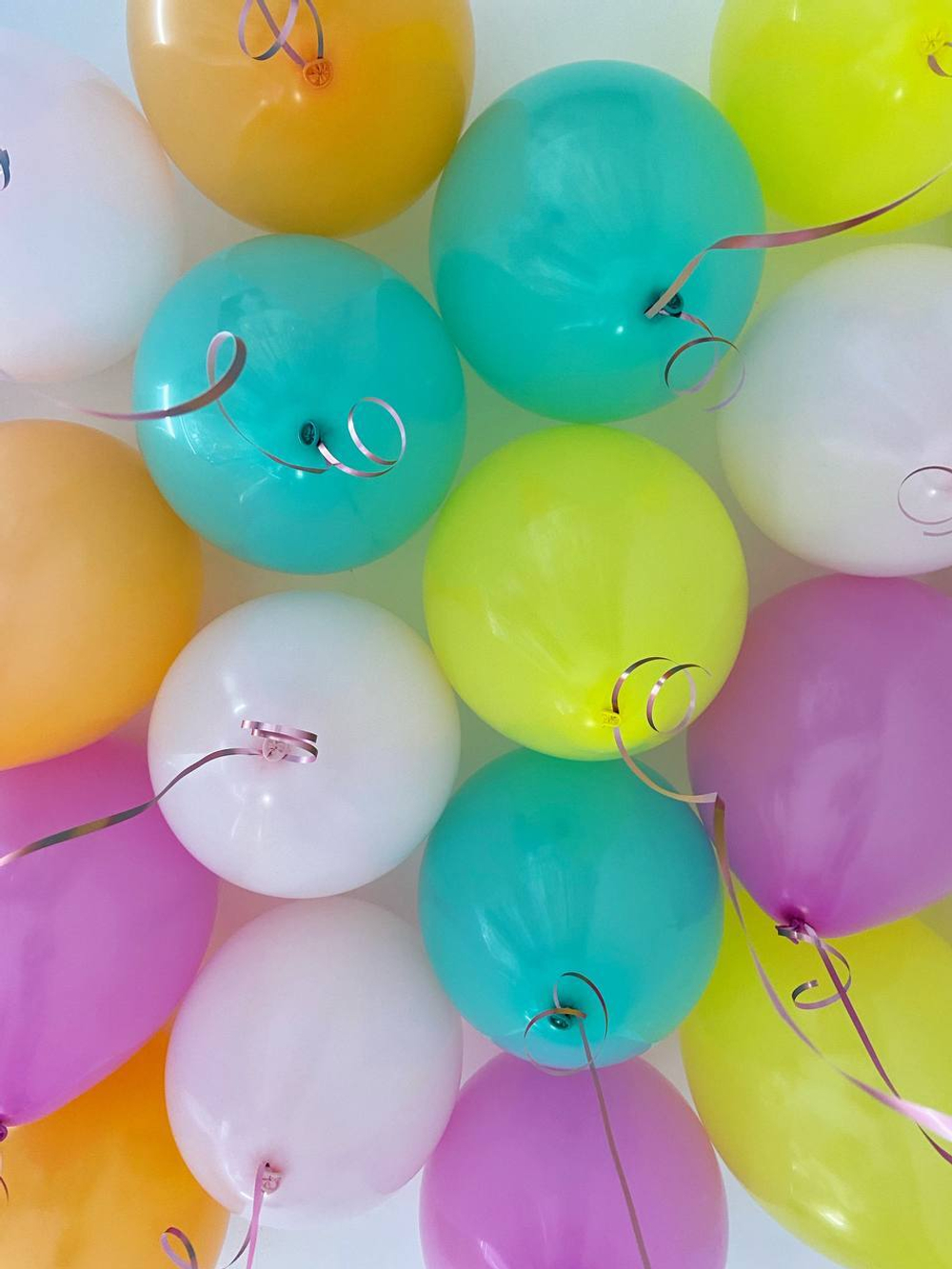 Воздушные шарики с гелием под потолок 20 шт (№31)