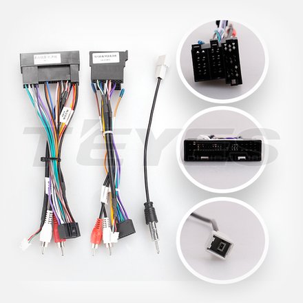 Комплект рамки с разъёмами 9" Kia Sportage 2 2004-2010 дорест - Car-Smart 023F2