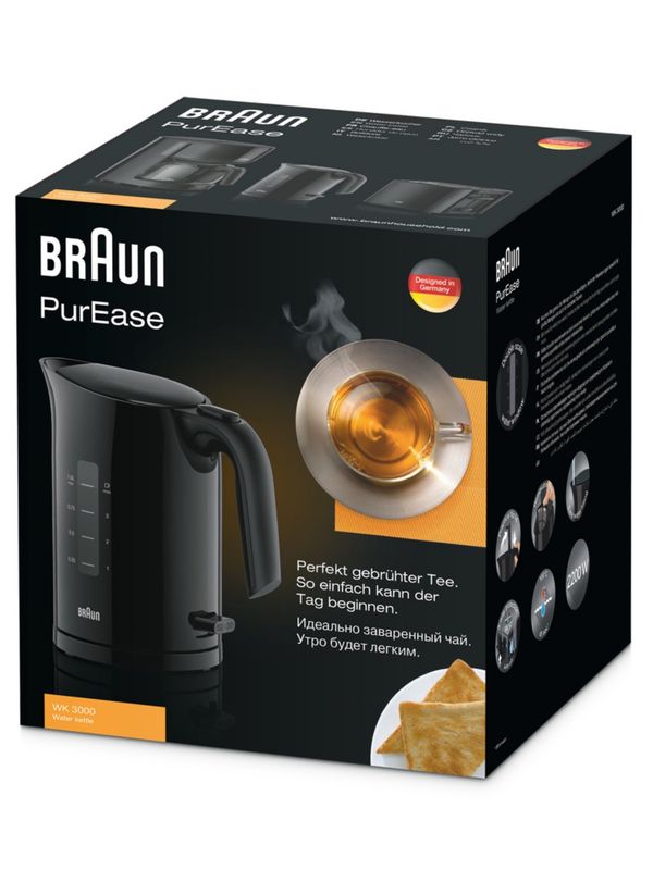 Чайник Braun PurEase WK3000 BK