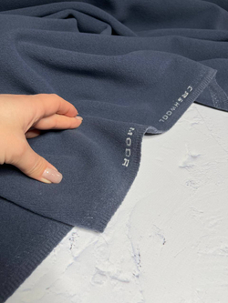 Пальтовая однотонная шерсть с кашемиром (Alta Moda, 85%шерсть/15%кашемир, Туманная сталь, 147, 560 гр/м2)