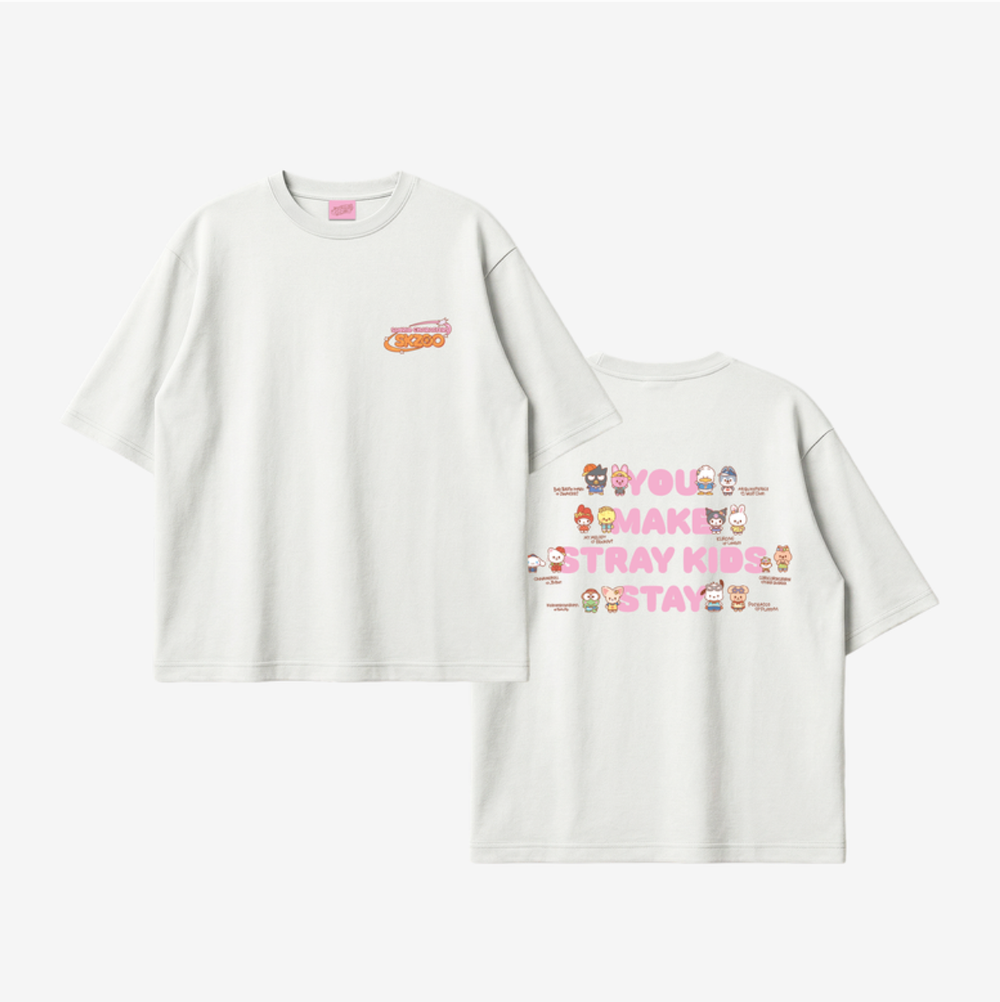 Мерч T-SHIRT - SKZOO X SANRIO CHARACTERS (футболка + фотокарты)