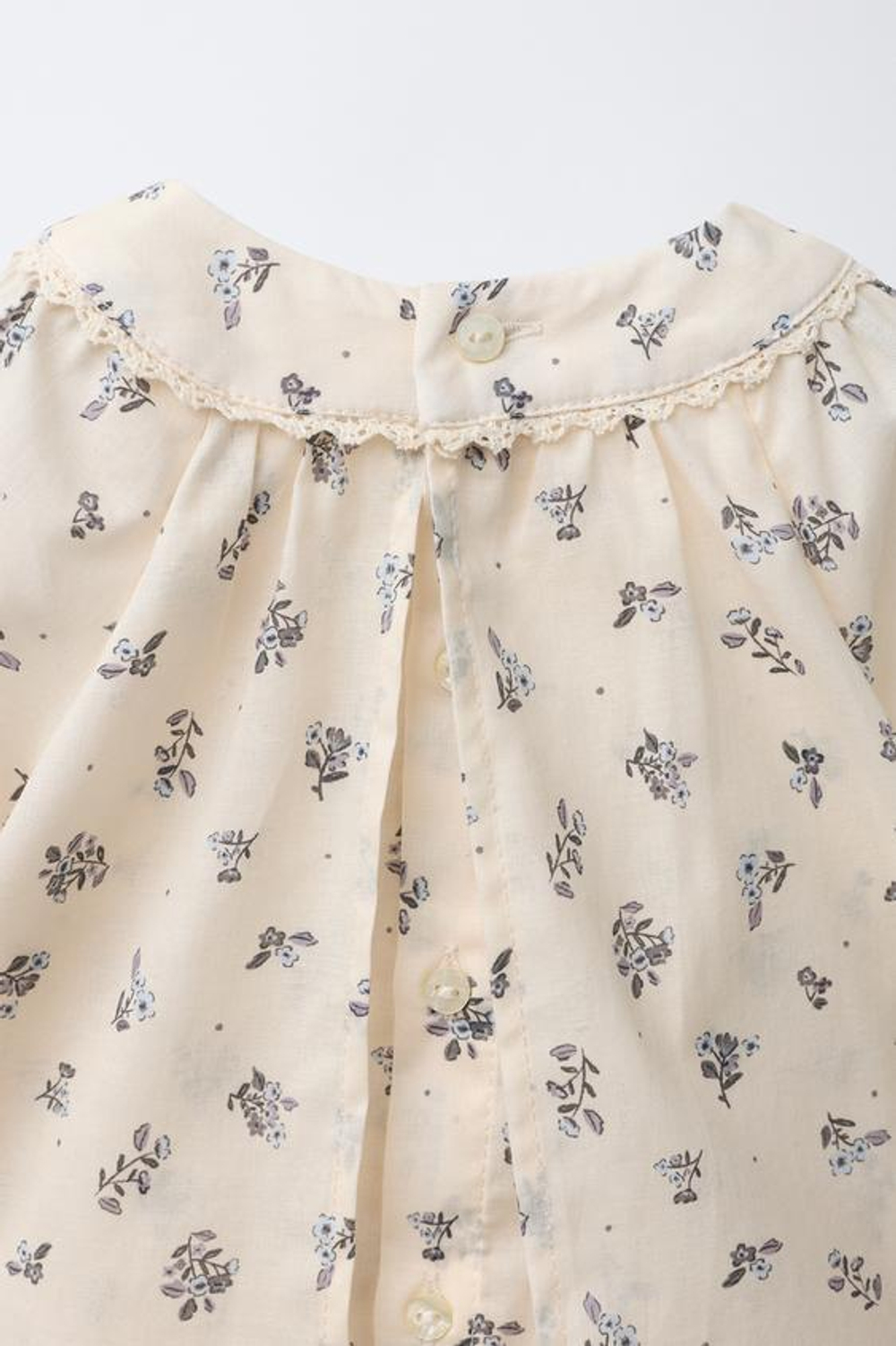 ZARA ПЛАТЬЕ-БОДИ С ЦВЕТОЧНЫМ ПРИНТОМ, ЭКРЮ