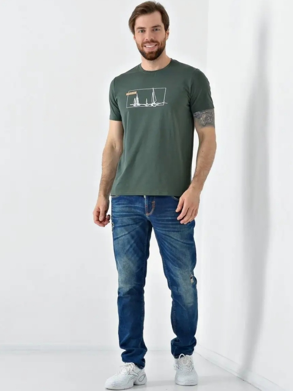 Футболка мужская(лайкра) ФМ0017