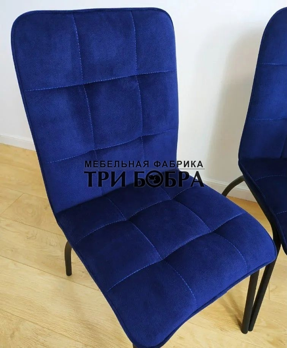 Стул «ЛОРД» синий велюр