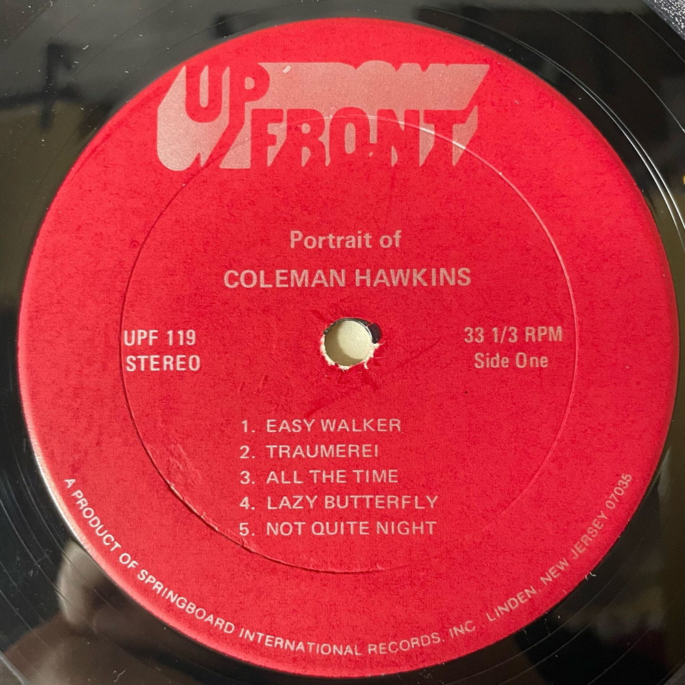 Винтажная виниловая пластинка LP Colman Hawkins Portrait Of (USA 1972)