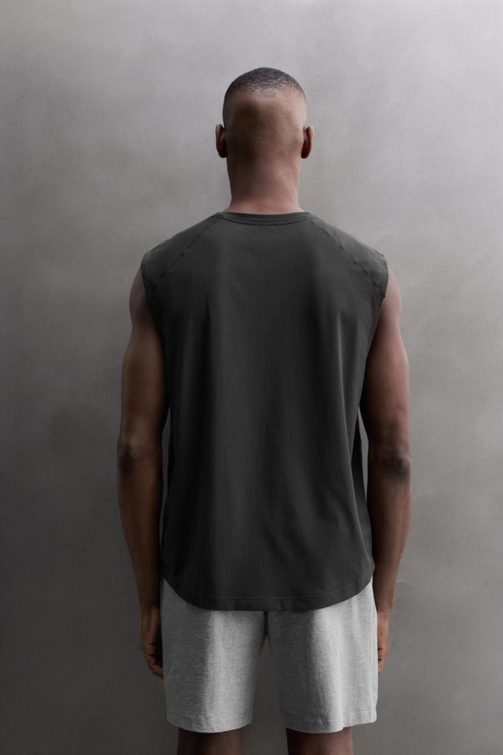 ZARA МАЙКА-БОРЦОВКА, АНТРАЦИТОВО-СЕРЫЙ