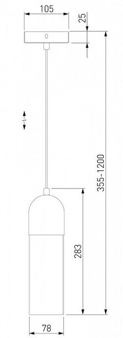 Подвесной светильник Eurosvet Airon 50180/1 янтарный