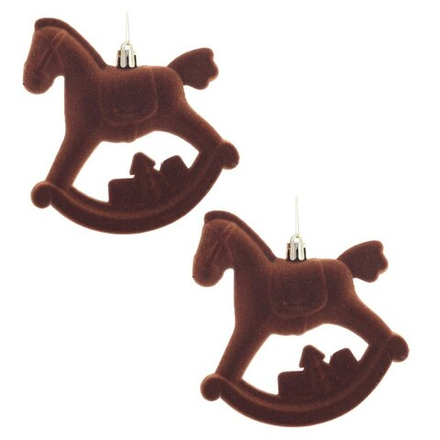 GAEM Набор из 2шт, Украшение новогоднее "Лошадка", L10 W5 H11 см