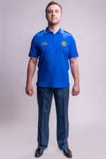 Рубашка-поло мужская МЧС короткий рукав (нового образца, василек)