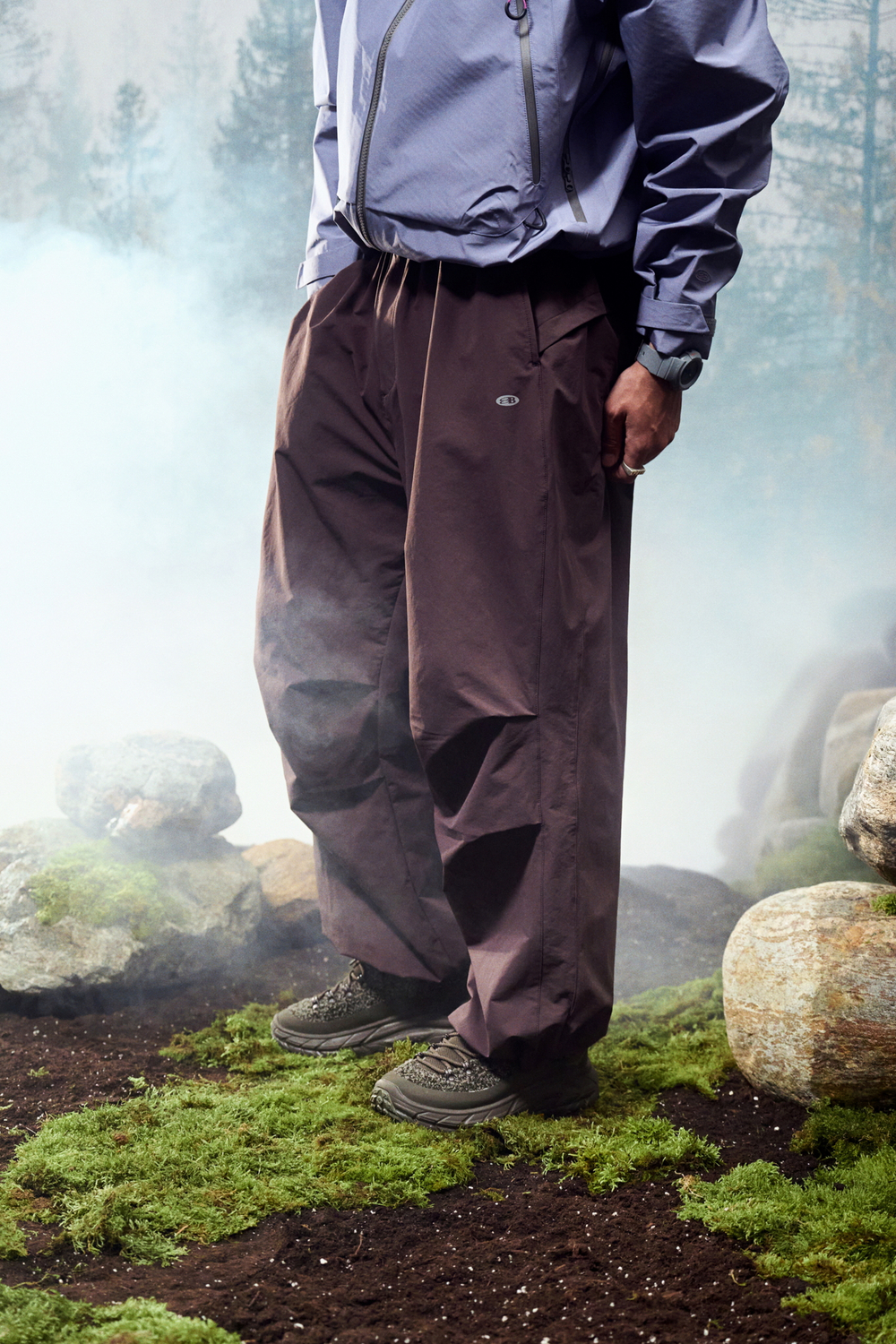 Брюки Nothomme Blue Outdoor Water-Repellent Cargo Pants II "Dark Purple"