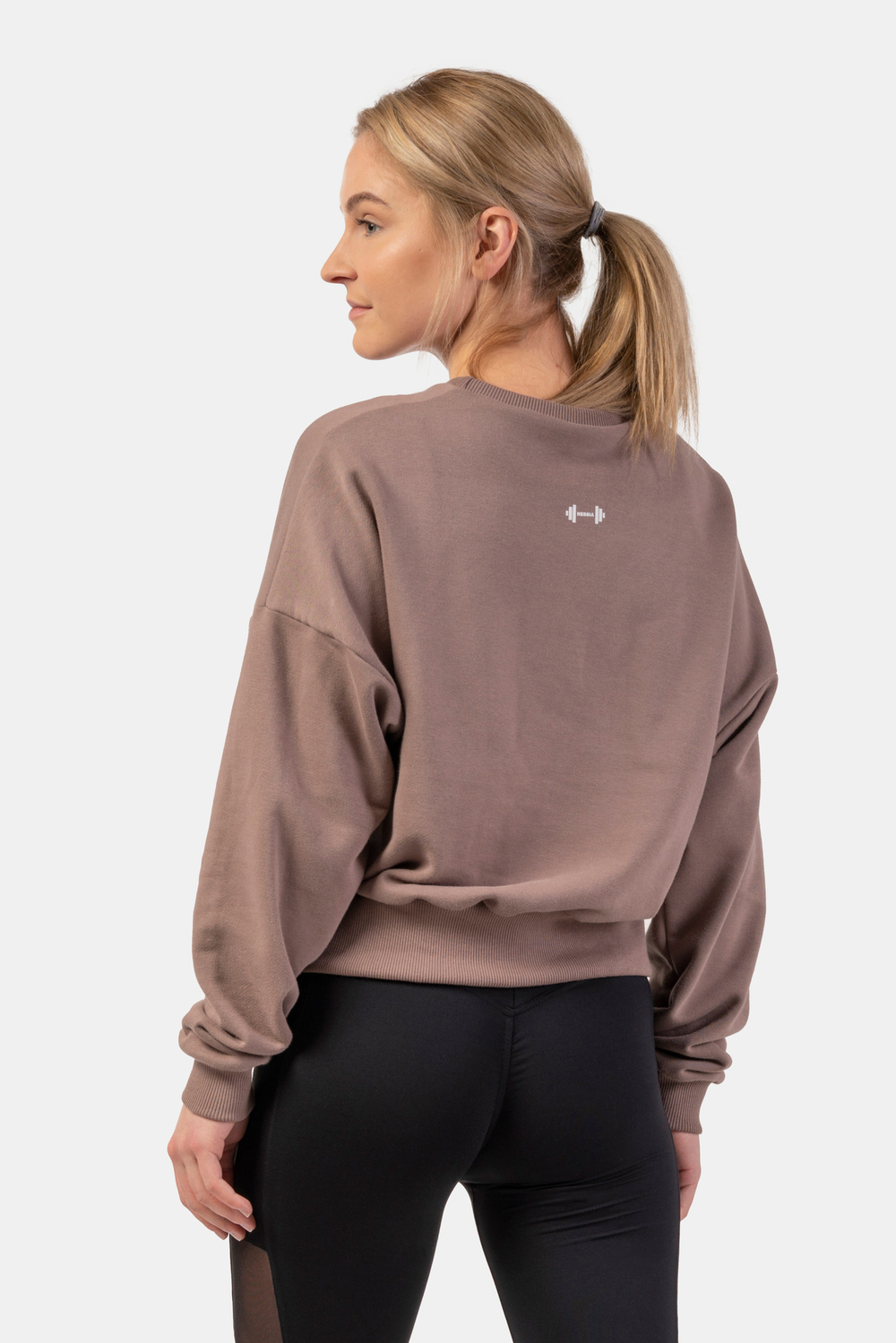 Худи LOOSE FIT SWEATSHIRT "FEELING GOOD" 420 Коричневая