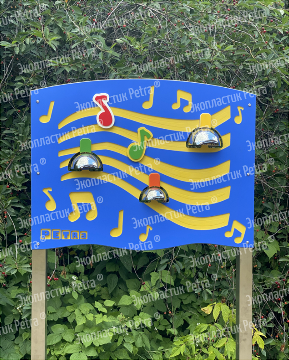 Уличный игровой развивающий модуль Поющие колокольчики