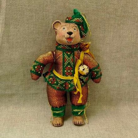 Ёлочная игрушка Медведь-путешественник