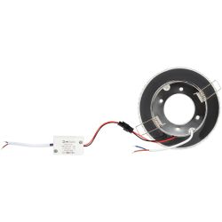 Светильник встраиваемый cо светодиодной подсветкой ЭРА DK LD24 SL/WH под лампу GX53 прозрачный