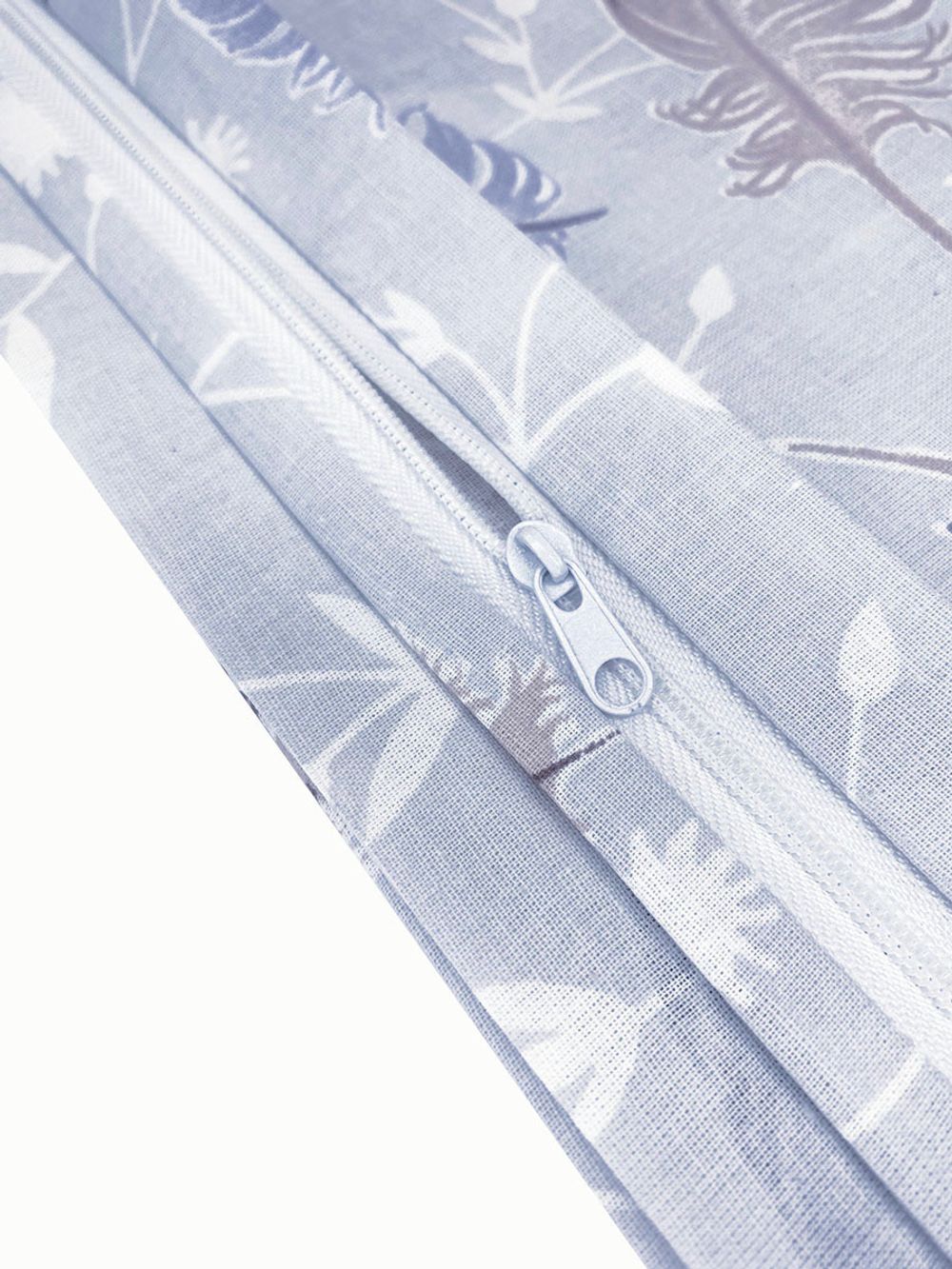 Наволочка комплект 2шт перкаль Сказка "Перышко" 50x70 см на молнии