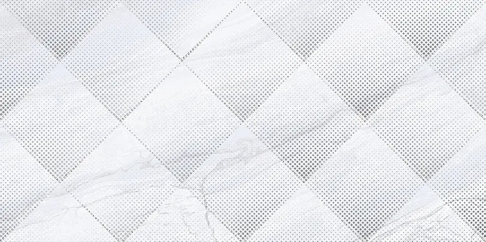 Декоративная плитка ALMA Ceramica DWU09ARC007 Arcadia 50x24.9 белая глянцевая с орнаментом