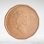 Canada, 1 Cent, 1991 – Elizabeth II (Third Portrait, 12-Sided Design), XF