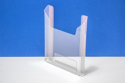 Карман буклетница А4 верт Н=275, 1,5 ПЭТ, 20мм + скотч