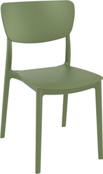 Стул пластиковый Siesta Contract Monna, оливковый
