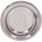 Поднос металлический «Цветы» 22см