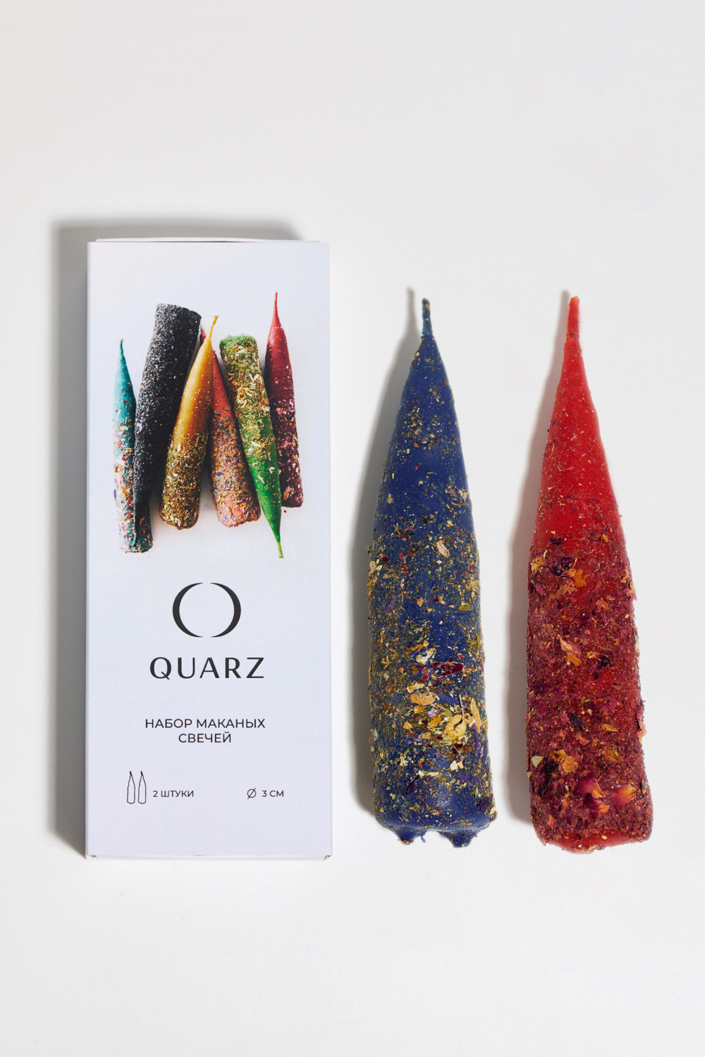 Набор из двух любых крупных конусных свечей