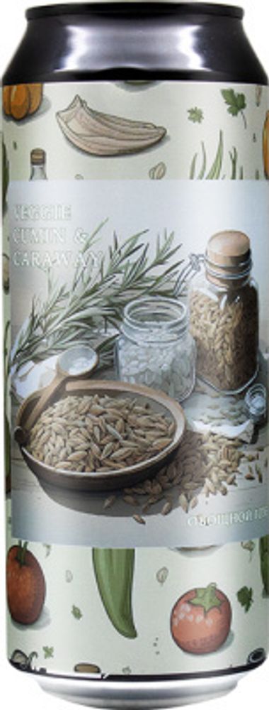 Пиво Плейг Веджи Кумин &amp; Керовей / Plague Veggie Cumin &amp; Caraway 0.5 - банка