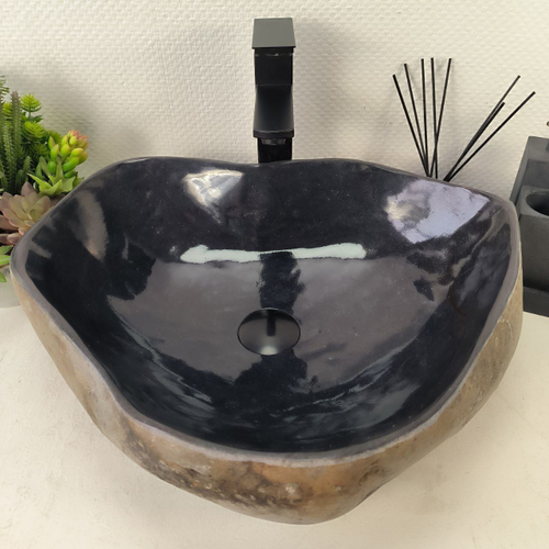 Раковина из речного камня RS-65060 49*41*15 0862