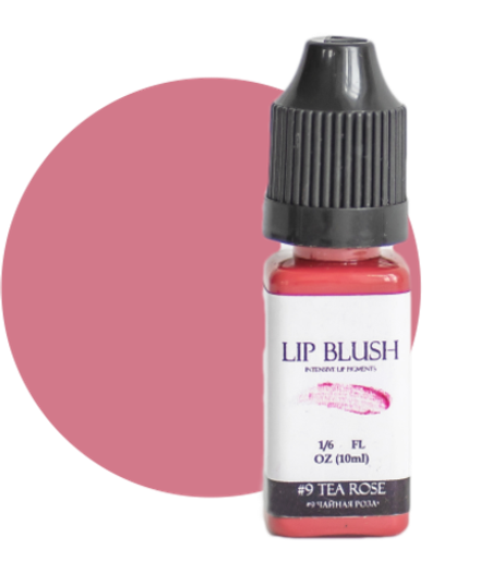Пигмент для перманентного макияжа LIP BLUSH #9 TEA ROSE Чайная роза, 10 мл