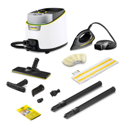 Пароочиститель напольный Karcher SC 4 Deluxe Iron EasyFix 2200Вт белый(1.513-462.0)