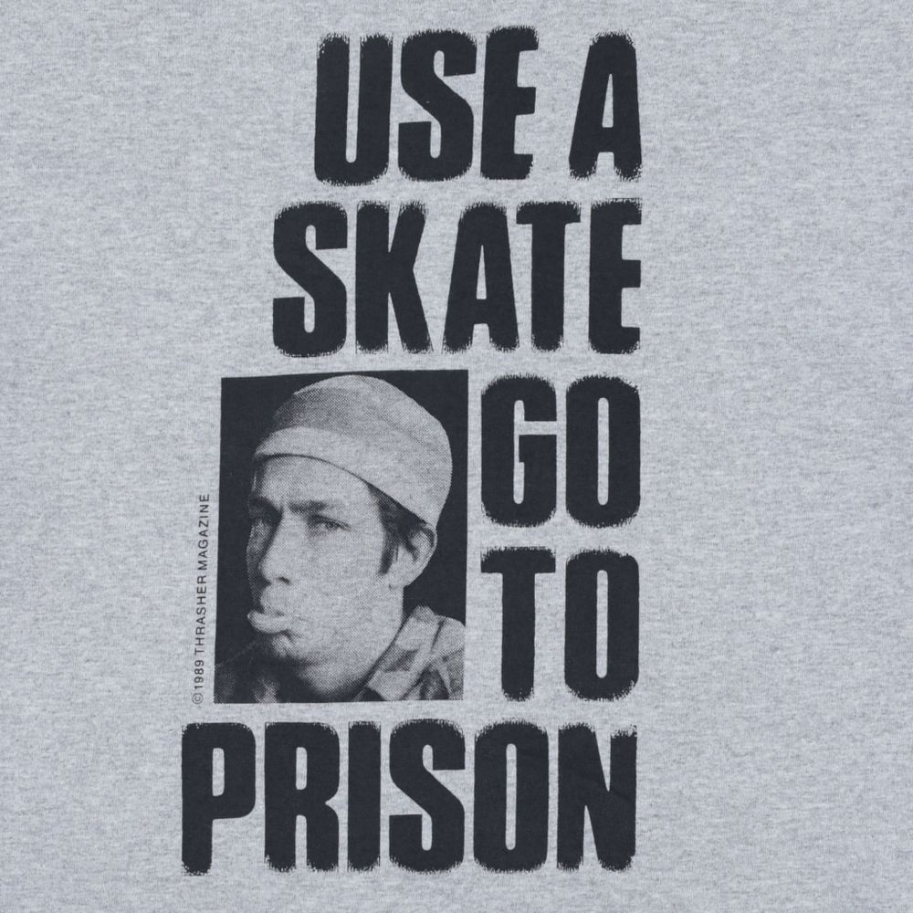 Футболка Thrasher Use a Skate Go To Prison (gray)