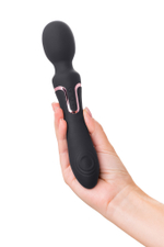 Двусторонний интимный массажер Waname Surge черный 22,5 см