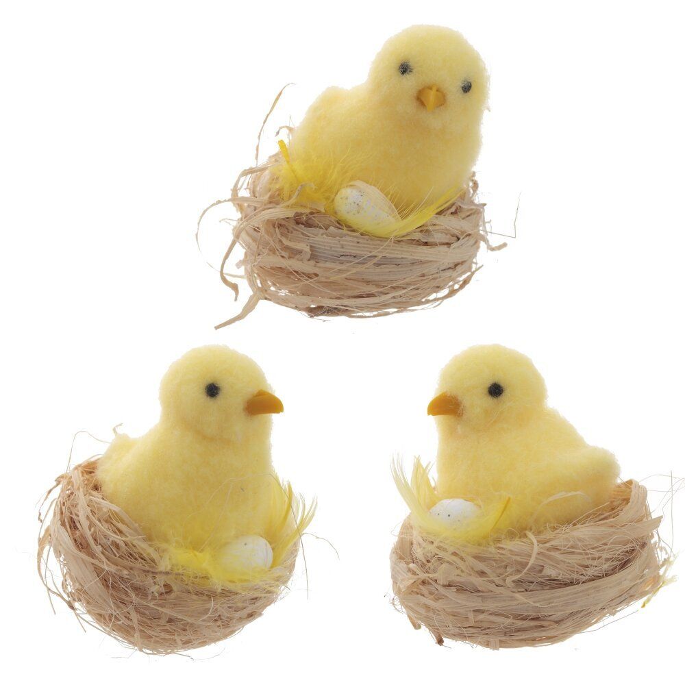 GAEM Фигурка декоративная "Цыпленок", L6 W6 H7 см, 3в.