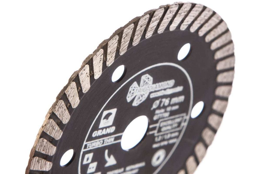 Диск алмазный отрезной 76х10 Турбо ультратонкий серия Grand hot press GTT700