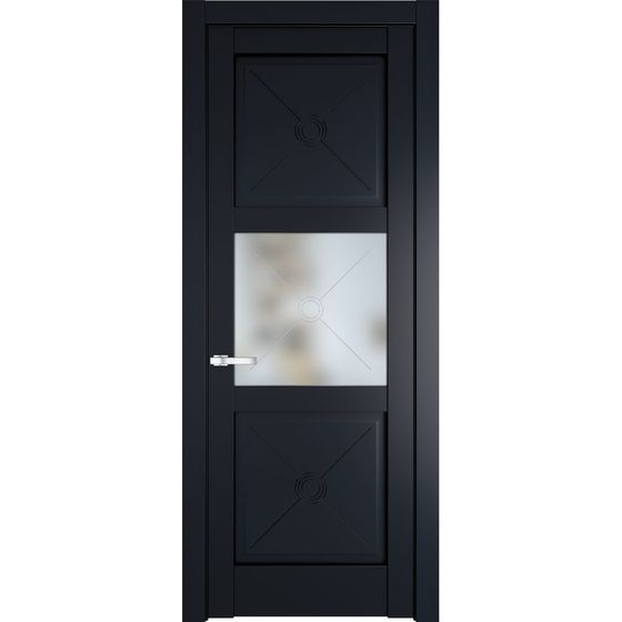 Межкомнатная дверь эмаль Profil Doors 1.4.2PM нэви блу остеклённая