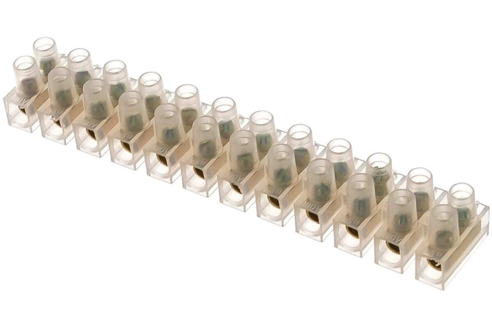 Клеммная винтовая колодка REXANT KВ- 4 1,5-4, ток 3A, пoлиэтилен белый ЗВИ 07-5004