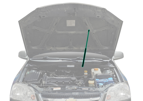 Газовый упор капота Pneumatic для Chevrolet Lacetti 2004-2013/Ravon Gentra 2015-2018, 1 шт., KU-CH-LA00-00