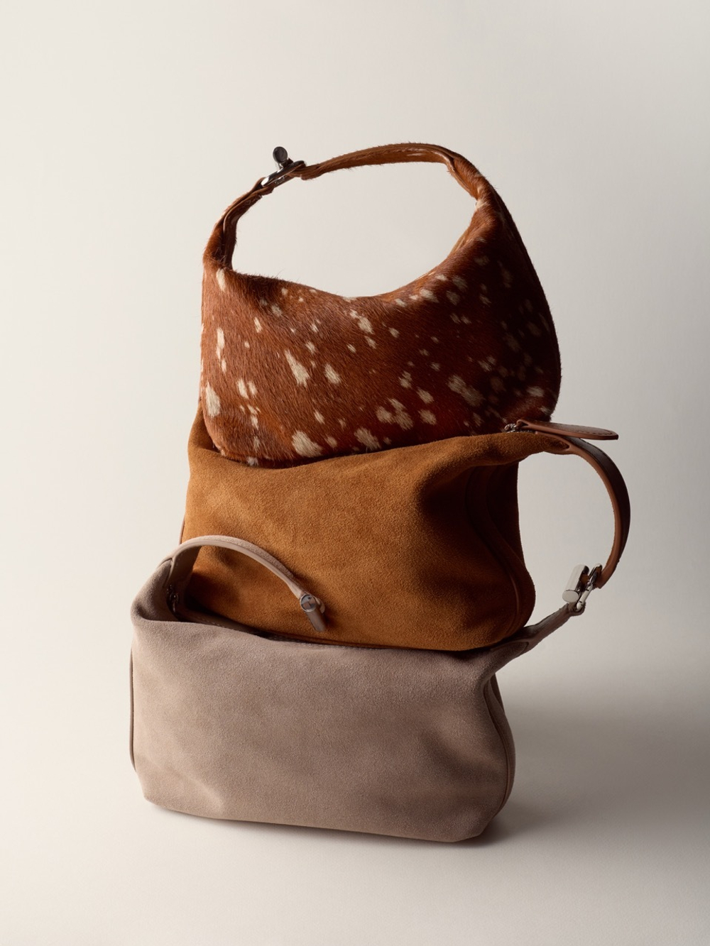 Сумка SADDLE S замша цвета стоун