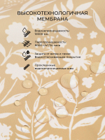 Куртка утеплённая Mjölk Caramel Flowers, утеплитель 120гр/м2