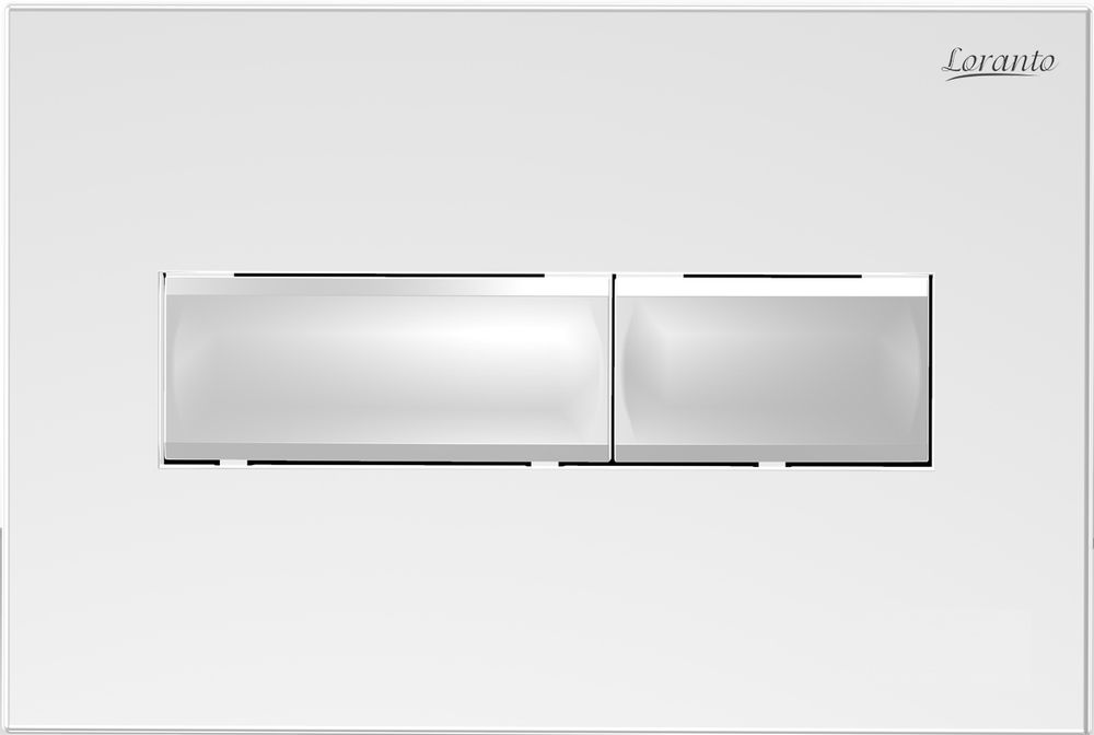 Кнопка Loranto к инсталляции Line  белый глянец   31666