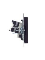 BRITE Розетка двойная RJ11+RJ45 кат.5E РК/Т12-БрЧ черный IEK