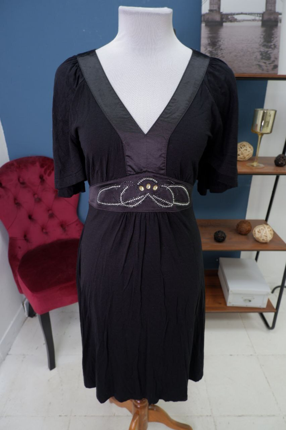 Платье черное красивое 44-46 размер