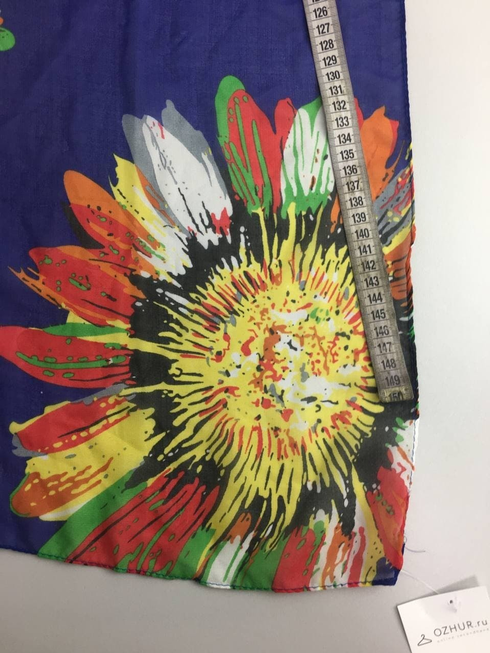 Палантин с цветочным принтом